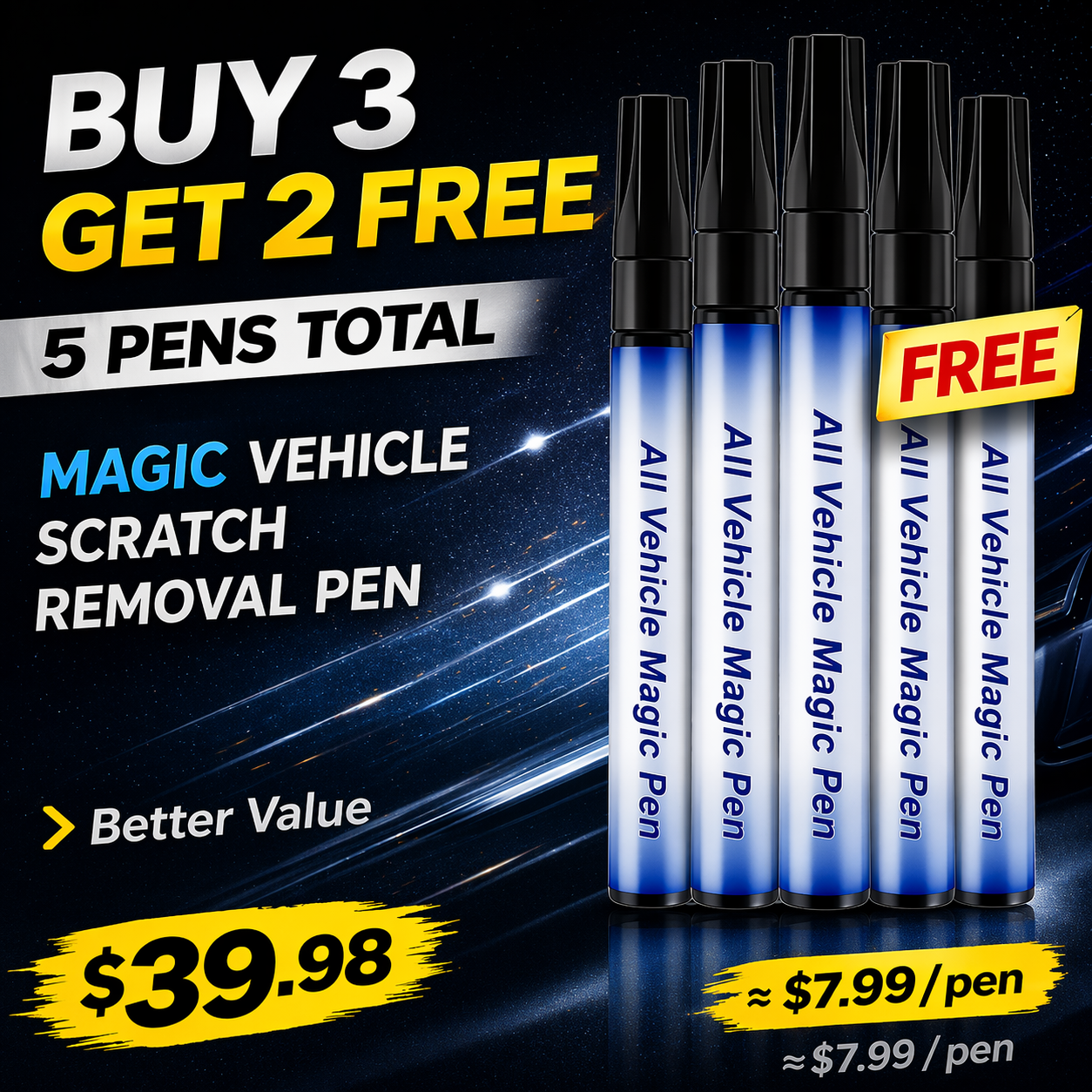 🚗QIAWI™ -  Magic Car Scratch Removal Pen