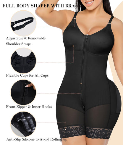 Sale Happening Now:70% OFF Tummy Control Butt Lifter Shaper | Zipper Crotch + Detachable Shoulder Straps