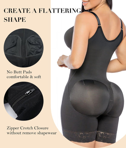 Sale Happening Now:70% OFF Tummy Control Butt Lifter Shaper | Zipper Crotch + Detachable Shoulder Straps