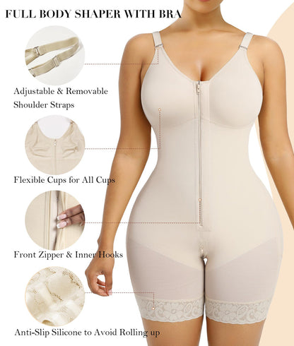 Sale Happening Now:70% OFF Tummy Control Butt Lifter Shaper | Zipper Crotch + Detachable Shoulder Straps