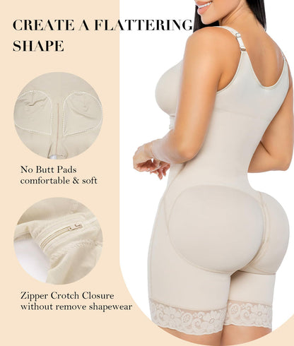 Sale Happening Now:70% OFF Tummy Control Butt Lifter Shaper | Zipper Crotch + Detachable Shoulder Straps