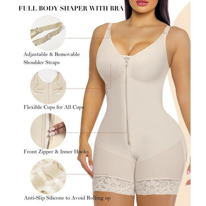 Sale Happening Now:70% OFF Tummy Control Butt Lifter Shaper | Zipper Crotch + Detachable Shoulder Straps