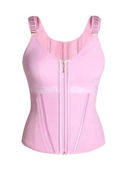 Waist Shapewear for Women with Bra Tummy Control Girdle Workout Shapewear with Adjustable Shoulder Strap
